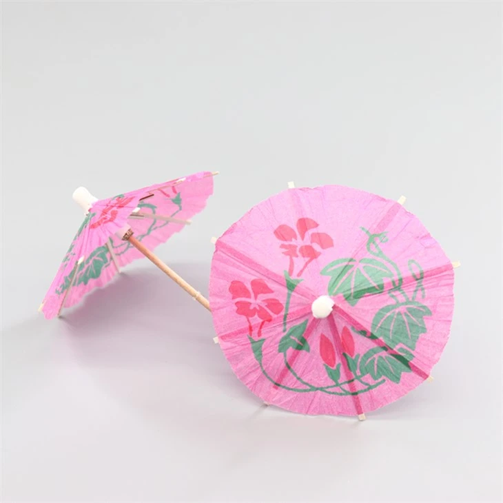 Pink Umbrella Toothpicks