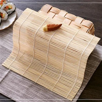 Estick Sushi Rolling Mat Ntuj Sushi Rolling Mat Sushi Ua Khoom Siv Xyoob