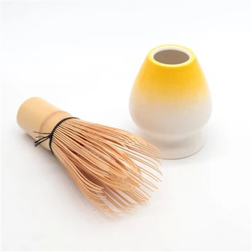 ESTICK Yellow White Gradient Tea Whisk Holder
